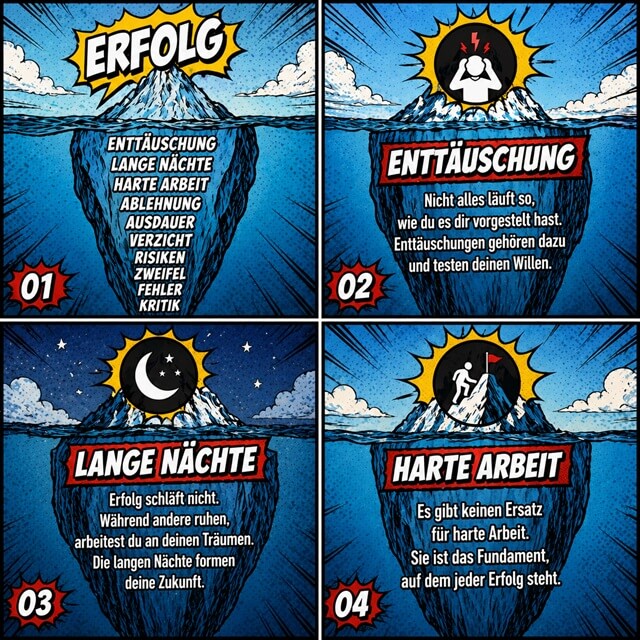 Erfolg ist wie ein Eisberg – was du siehst, ist nur die Spitze